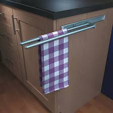 This over the cabinet door towel rack to create an instant towel rack in the kitchen, bath, office, garage, or shop. Hafele Aluminium Towel Rails 450mm Cabinet Storage Screwfix Com