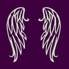 Angel Wings New Machine Embroidery Design Instant Download Angel Wings Embroidery Design Embroidery Designs Angel Wings Design