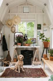 Before After A Garden Makeover In Michigan For Editor Michelle Adams Gardenista Garden Shed Interiors Shed Interior Shed Makeover