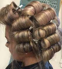 Pin curls are made up of three principal parts: Facebook