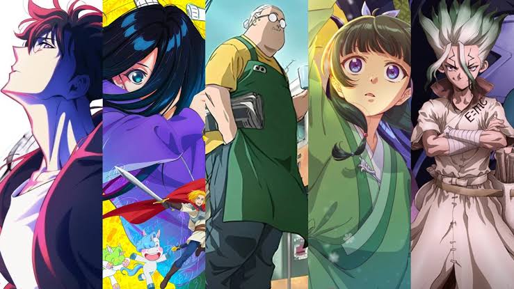 Collage de los animes más esperados de 2025
