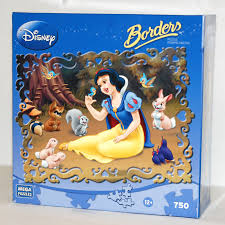 Disney borders woodland friends snow white 750 puzzle new shaped mega puzzles. Disney Borders Snow White 750 Pieces Mega Puzzles Puzzle Warehouse