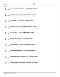 Maybe you would like to learn more about one of these? Pre Algebra Word Problems By Marilyn More Teachers Pay Teachers