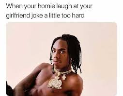 'is there any one in room. Dopl3r Com Memes When Your Homie Laugh At Your Girlfriend Joke A Little Too Hard