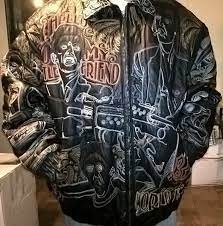 Scarface Leather Jacket Coat W Faux Fur Hood Unisex 4xl Black Winner Pays Ship Faux Fur Hood Fur Hood Leather Jacket
