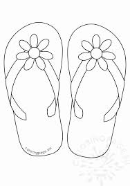When you make copies, please make sure that you keep the copyright information on all copies. Flip Flops Coloring Page Lovely Flip Flops Daisy Flower Button Coloring Page In 2020 Summer Coloring Pages Coloring Pages Cute Coloring Pages