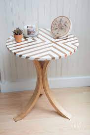 I was thinking about spray painting it with a 2 in 1 primer exterior paint, but you're probably right about the warping and i don't want to destroy the table if i don't have to. 40 Diy Spray Paint Projects That Restore Old Items Side Table Makeover Table Makeover Ikea Side Table