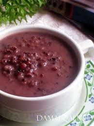Ketan hiram atau pulut hitam rasanya lebih pulen legit, meskipun teksturnya sedikit lebih keras. Resepi Bubur Pulut Hitam Campur Kacang Merah Resepi Merory Sedap Betul