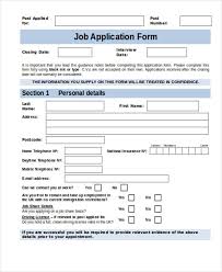 Application for employment if you are applying for more than one post you must use different forms for each application. Free 36 Job Application Forms In Pdf Ms Word Excel