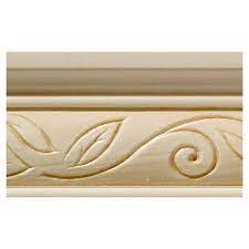 If you're considering adding a chair rail to any room, here are. Ornamental Mouldings White Hardwood Clean Scroll Chair Rail Moulding 1 2 X 2 1 4 X 96 In The Home Depot Canada
