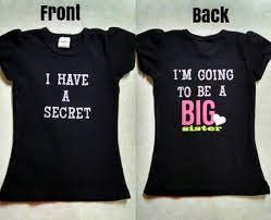 (1) paint toss on canvas: Big Sister Reveal Shirt Big Sister T Shirt Big Sister Reveal Sister Tshirts
