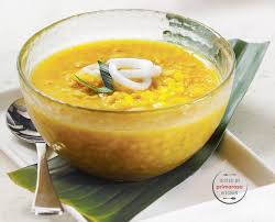 Aduk hingga bubur mengental, angkat. Resep Bubur Kacang Hijau Spesial