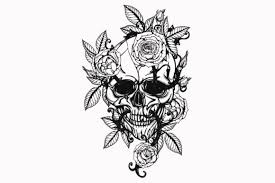 Download Hand Drawn Skull Tattoo Graphic By Tuleedintattoo Creative Fabrica PSD Mockup Templates