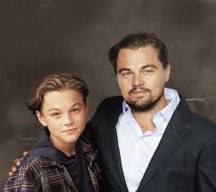 25 Photos Of Celebrities Posing With Their Younger Selves Celebrities Then And Now Leonardo Dicaprio Hollywood Actor