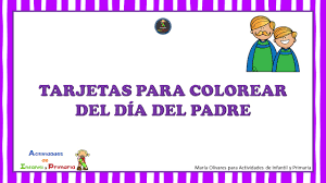 Para hacer esta tarjeta para el día del padre, primero haremos las letras, que previamente habremos dibujado con un lápiz, luego las recortamos. Tarjetas Para Colorear Para El Dia Del Padre