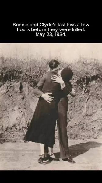 The final photo of Bonnie & Clyde: a romanticized duo with a deadly  legacy., Follow @curiocity.official for more., Hashtags:, #truecrimehistory  #historyfacts #darkhistory #oldphotography ...