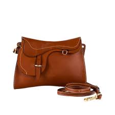 Boldrini selleria bags cosmetic bags & cases. Osella Brown Vegetable Tanned Vachetta Leather Crossbody Bag Mirta