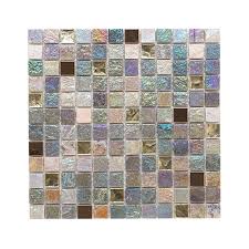 Nothing can beat the real thing, so if you would like to turn your kitchen or bathroom into a luxurious, timeless haven, choose this natural stone grey travertine tile. Iridescent Glass Stone Metal Mix Mosaic 23x23mm Superceramic Tile Shop