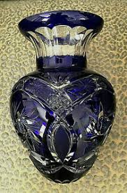 It is made by incorporating cobalt oxide in the molten glass mixture. Cobalt Blue Cut Crystal Vase For Sale Ebay