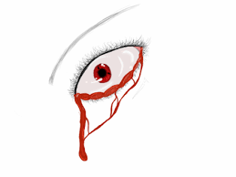Bleeding Sharingan Eye Zoe Bugg What abilities would you have? medibang