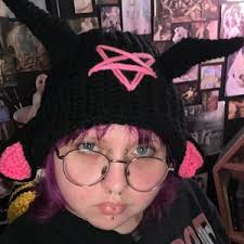 Baphomet Beanie Hat Crochet Pattern