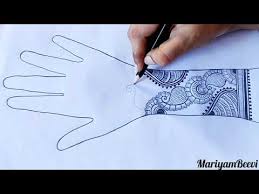 We all know how the wedding day is one of the most. Easy Modern Mehndi Design For Hand In Pencil Sketch Maruthani Design Youtube
