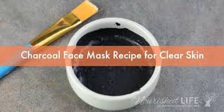 This diy charcoal + clay face mask is a homemade remedy for acne and blackhead removal. Diy Charcoal Mask Without Glue For Acne And Clogged Pores