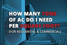 how many tons of ac do i need per square foot