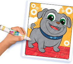 Printable dog coloring page to print and color for free : Buy Crayola Puppy Dog Pals Color Wonder Book 18 Mess Free Coloring Pages Gift For Kids 3 4 5 6 Online In Turkey B07r91sdls