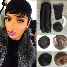 50 photos of celebrities' short haircuts and hairstyles done right. Human Hair Short Bump Weave Mongolian Virgin Hair Extensions 4inches 27 Pieces Short Hair Weave With Free Closure Top 7a Quality Hair Weave Virgin Hair Extensionsshort Hair Weave Aliexpress