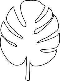 Cut out the shape and use it for coloring, crafts, stencils, and more. Tropical Leaf Template Clipart Leaf Template Leaf Template Printable Leaves Template Free Printable