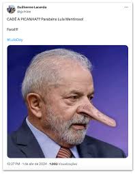 LulaDay: oposição associa Dia da Mentira a Lula neste 1º de abril