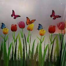 Bunga tulip berbentuk cangkir, berwarna cerah dan anggun dengan tangkai hijau yang panjang. Per Meter Fiber Pagar Corak Bunga Tulip Warna Warni Tebal Bagus Penutup Pintu Pagar Lebar 1 Meter Shopee Indonesia