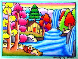 Hanya barisan gambar pemandangan manis yang sengaja diperindah. Gambar Pemandangan Mudah Harian Nusantara