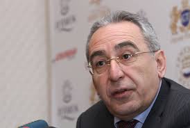 MP Hakob Hakobyan speaks about the compulsory accumulative pension payments  at a press conference in Hayatsk press club