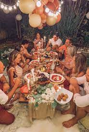 The names might have some relation to what the dish actually is, but the idea is to confuse the guest. A Backyard Bohemian Dinner Party Life By Leanna