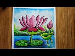How To Draw A Lotus In Easy Step By Step How To Draw Lotus Flower With Oil Pastel Color Youtube In 2020 Oil Pastel Oil Pastel Colours Lotus Flower Painting