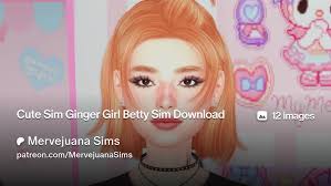 Cute Sim Ginger Girl Betty Sim Download