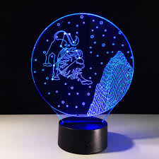 Fairy Tail Lucy Leo Zodiac 3d Table Lamp Led Light Acrylic Decorative Lantern Unbranded Leo Y Sagitario Lamparas 3d Disenos De Unas