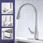 Beautiful three hole kitchen faucet that is very suitable to be used as divine guidance, the image above from deabath.com. Kohler Kitchen Bundle Kitchen Faucet Kohler Kitchen Kitchen Sink Faucets