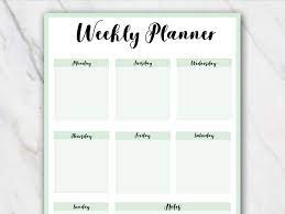 Print and fill in your own document. 12 Free Printable Weekly Planner Pdf Templates 2018