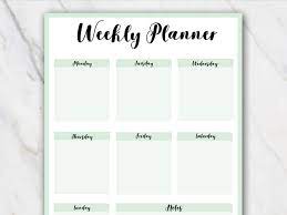 I hope you enjoy these free printable weekly planners! 12 Free Printable Weekly Planner Pdf Templates 2018