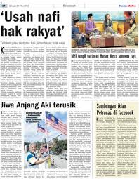 Bila fitnah di jadikan tajuk. Mhi Tampil Wartawan Harian Metro Sempena Raya Klik