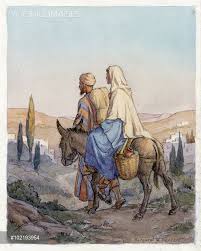 Mary And Joseph Travelling To Bethlehem Christian Pictures Pictures Of Christ Mary And Joseph Story