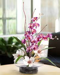 Magnolias Orchids Silk Arrangement Artificial Flower Arrangements Orchid Flower Arrangements Flower Arrangements