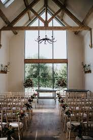 Autumn Wedding Ceremony At Wedding Barn Venue Surrey Millbridge Court Abundant Autumnal Wedding Venues Surrey Modern Wedding Venue Wedding Ceremony Flowers