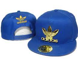 Mens Adidas The Adidas Original Gold Metal Logo Novelty Trending Fashion Snapback Cap Blue Adidas Cap Gold Adidas Adidas Men