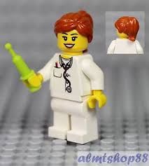 Lego Female Doctor Nurse Minifigure W Syringe Hospital Stethoscope Girl City Legos Lego Fall Decor Diy