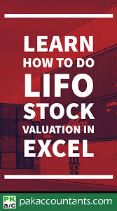 Lifo Inventory Valuation In Excel Using Data Tables How To Excel Tutorials Excel Excel Formula