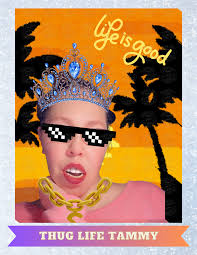 Thug Life Tammy" Decorative Diamond Painting Release Papers